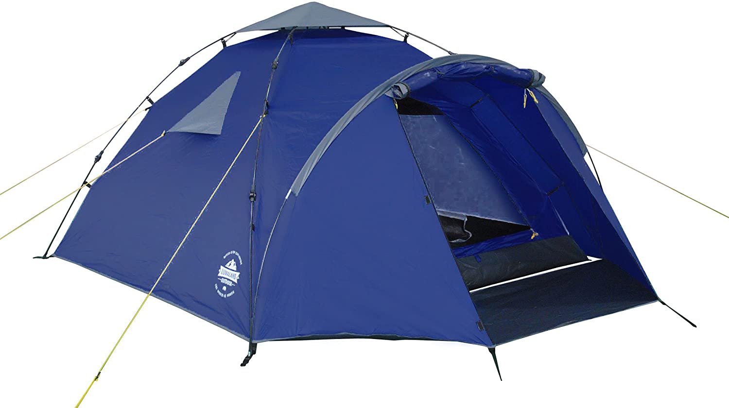 LUMALAND | Tienda de campaña Pop Up (3 personas) | Para acampada, camping, festivales | 220 x 220 x 130 cm | Color: azul